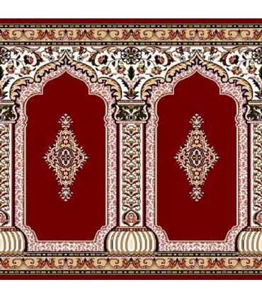 سجاده فرش محراب نقش(مدل یاسین)