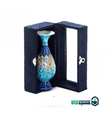 گلدان میناکاری باکس مخمل