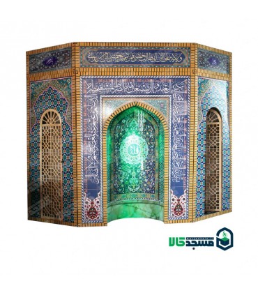 محراب طرح صریر با کناره گره چینی