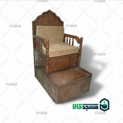 منبر یک پله تمام چوب کد 115