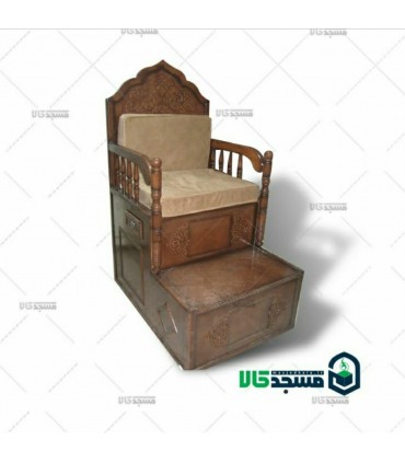 منبر یک پله تمام چوب کد 115