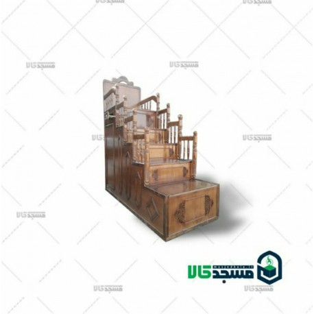 منبر چوبی مسجد -  منبر چهار پله ای
