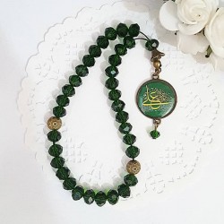 تسبیح 33 تایی رزینی مهره کریستال