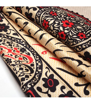 کتیبه پاناما تک عددی منقش با نام چهارسلام زیارت عاشورا زمینه کرم