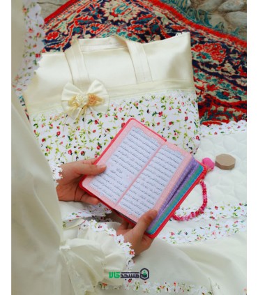 ست حجاب جشن تکلیف آستین دار (ست کامل نسیم )