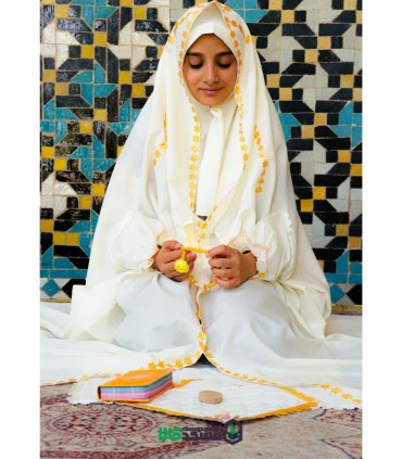 ست حجاب جشن تکلیف (مدل خورشیدی)