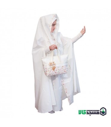 ست حجاب جشن تکلیف آستین دار (ست کامل نسیم )