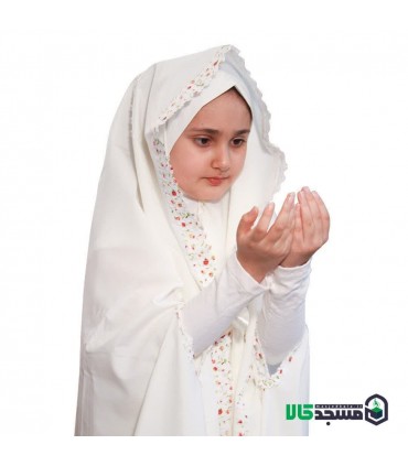 ست حجاب جشن تکلیف آستین دار (ست کامل نسیم )