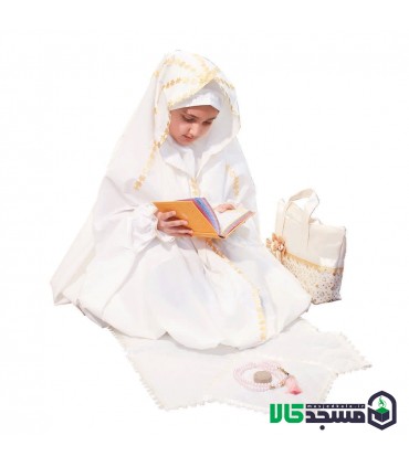 ست حجاب جشن تکلیف (مدل خورشیدی)