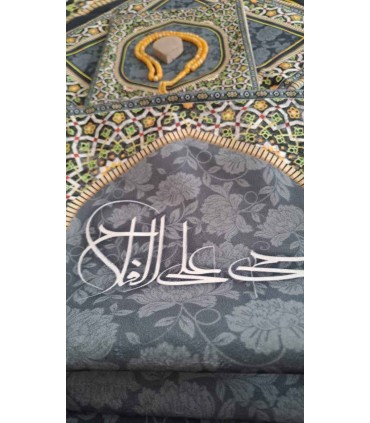 ست سجاده و کیف مخمل موعود (طوسی)