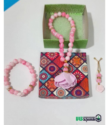 ست تسبیح و گیره و دستبند