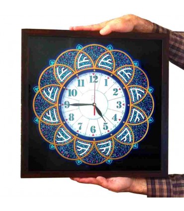 لوح نقش برجسته و ساعت طرح علی علیه السلام