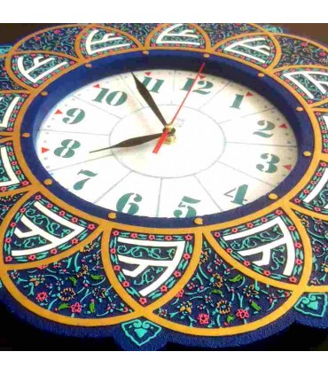 لوح نقش برجسته و ساعت طرح علی علیه السلام