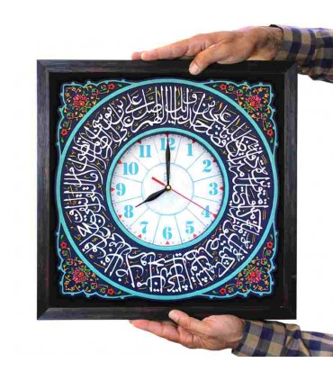 لوح نقش برجسته ساعت صلوات خاصه امام رضا علیه السلام