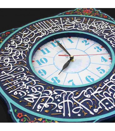 لوح نقش برجسته ساعت صلوات خاصه امام رضا علیه السلام