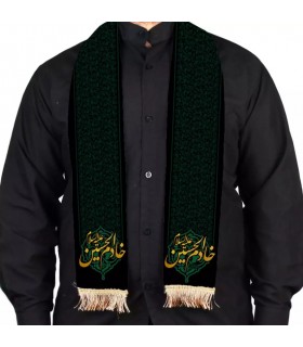 شال مخمل طرح خادم الحسین علیه السلام 10*140