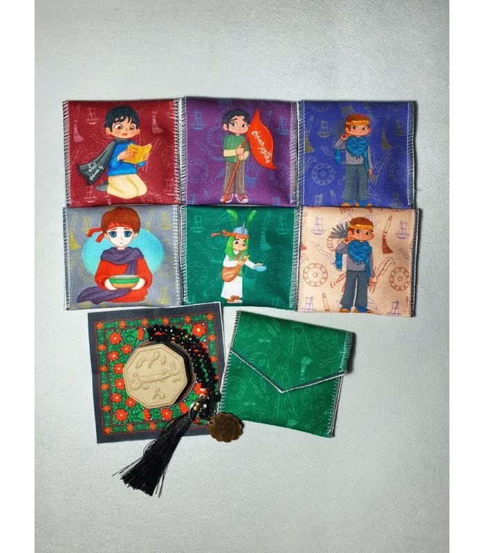 جانماز مخمل دوتیکه عزیزم حسین