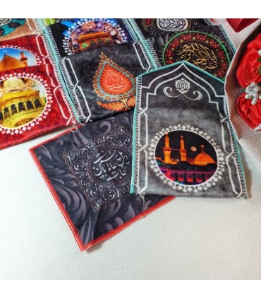 جانماز های دوتیکه مخمل طرح های حسینی