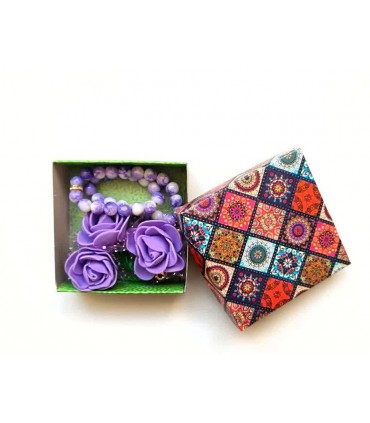 تسبیح سه گل طرح سنگ