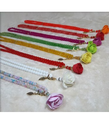 تسبیح  سنگ ۱۰۱ دانه تک گل