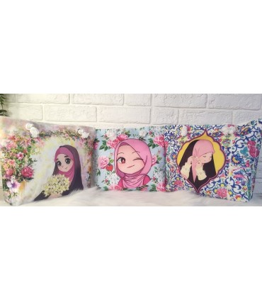 کیف مخمل دسته کنفی