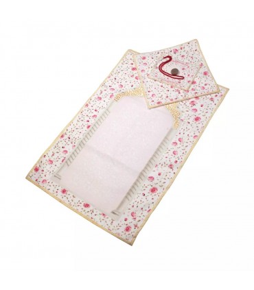 کیف وسجاده مخمل سه تیکه طرح بهار