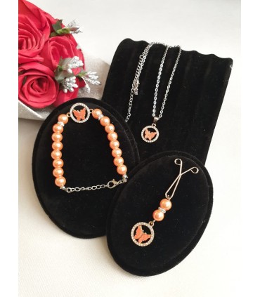 ست سه تیکه پروانه ای