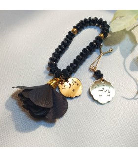 تسبیح گلدار همراه گیره