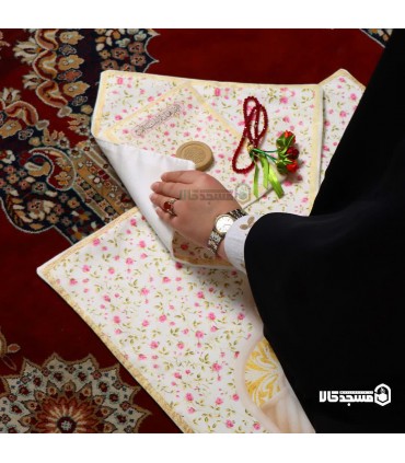 کیف وسجاده مخمل سه تیکه طرح بهار