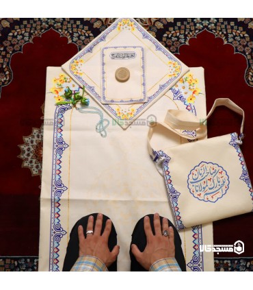 ست سجاده و کیف مخمل منجی طرح پسرانه