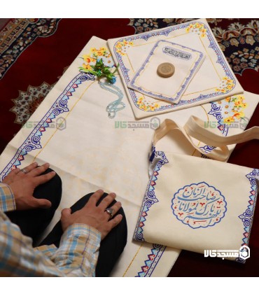 ست سجاده و کیف مخمل منجی طرح پسرانه