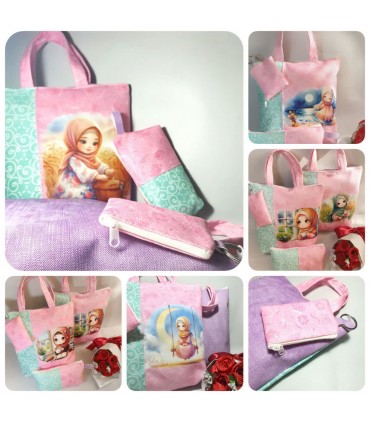 کیف دستی دخترانه سه تیکه