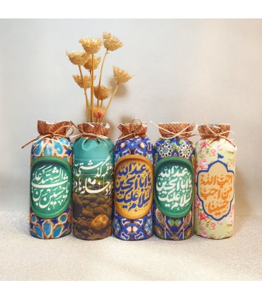 گلدان حسینی مخمل پوش پایه بلند