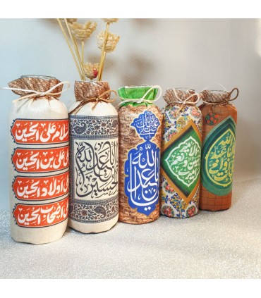 گلدان حسینی مخمل پوش پایه بلند