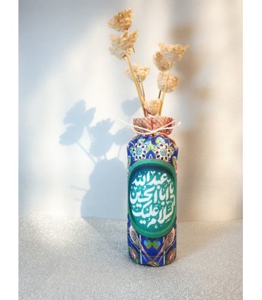 گلدان حسینی مخمل پوش پایه بلند