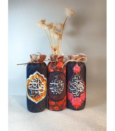 گلدان حسینی مخمل پوش پایه بلند