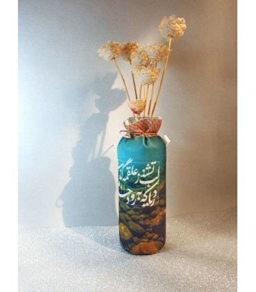 گلدان حسینی مخمل پوش پایه بلند