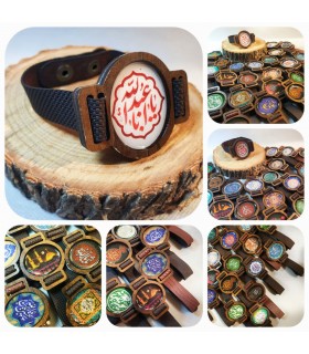 دستبند چرمی رزین