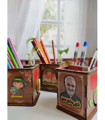 جاقلمی رومیزی سه‌کاره