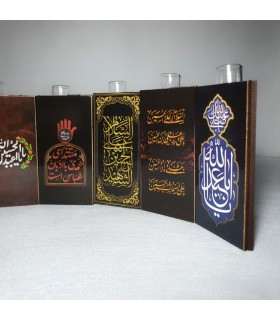 گلدان چوبی طرح‌دار