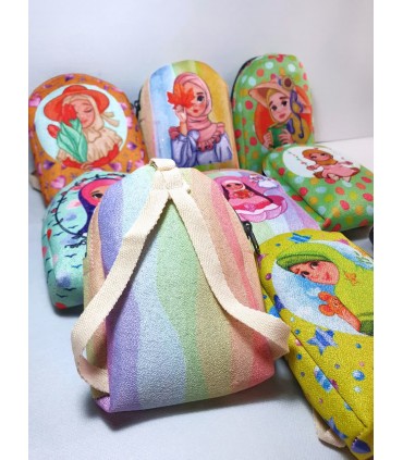 کیف هندزفری  کودکانه طرح کوله