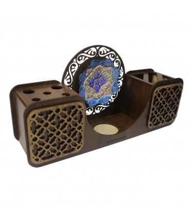 جاکارتی جاقلمی جاشمعی میناکاری دوطرفه روی مس