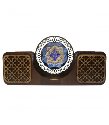 جاکارتی جاقلمی جاشمعی میناکاری دوطرفه روی مس