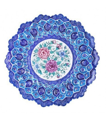 بشقاب میناکاری اصفهان هنر